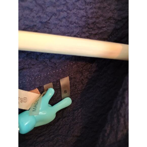 Soft Surroundings Tunic Women Small Navy Blue Cowl Neck Asymmetric Crinkle Dress - Picture 4 of 5